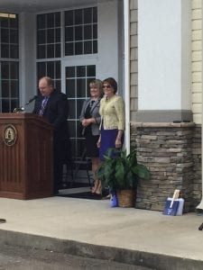 First Employee Sandy Ott with UNG President Bonita C. Jacobs